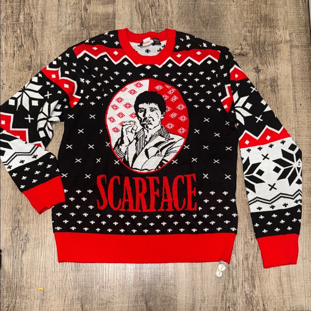 Scarface light up Christmas Sweater